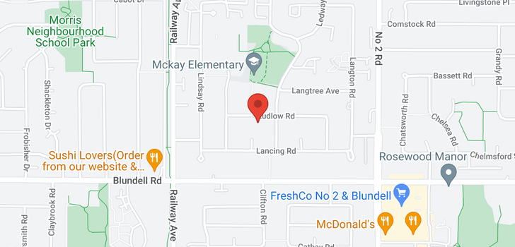 map of 5380 LUDLOW ROAD